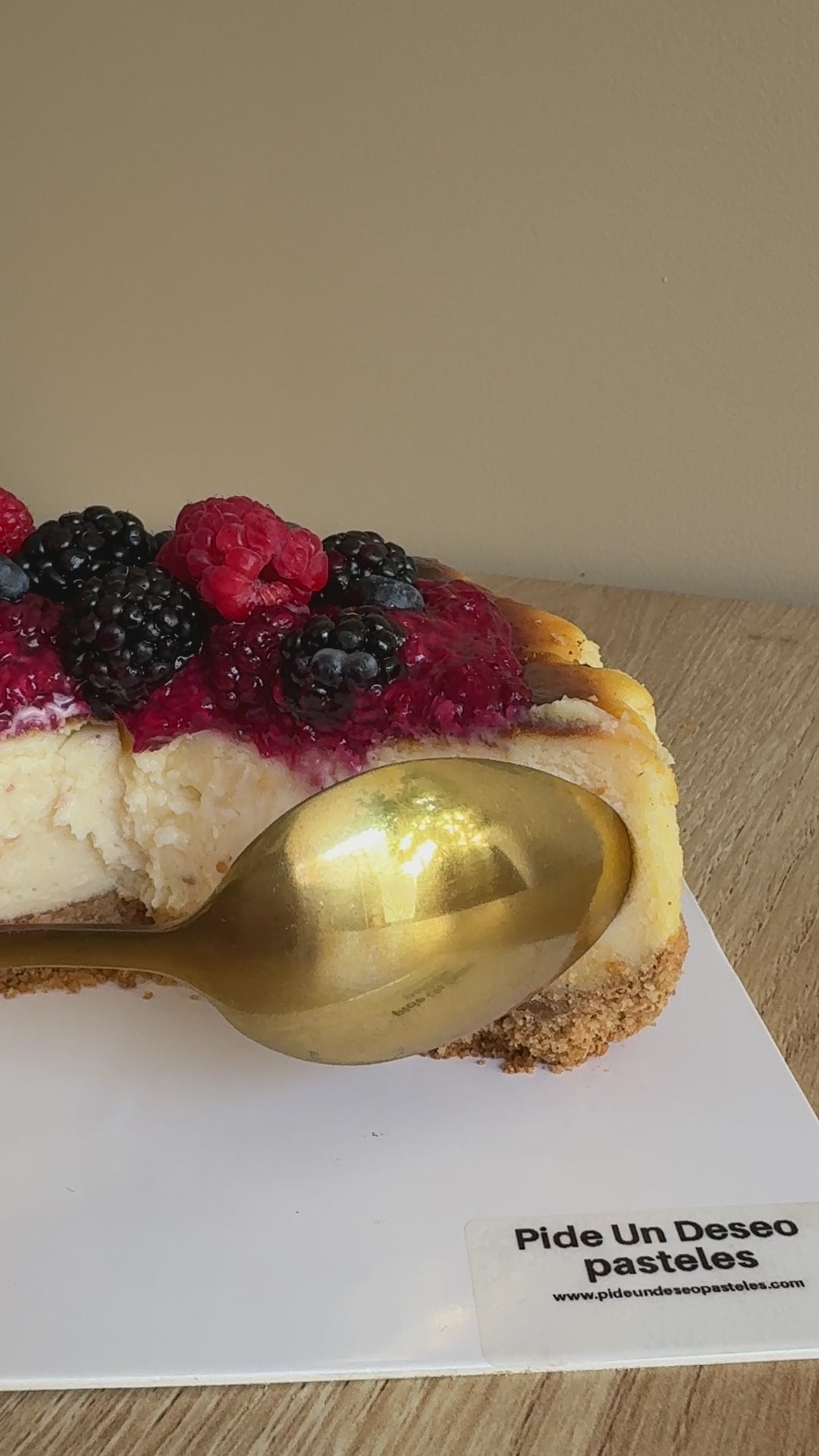 tarta de queso y frutos rojos cheesecake