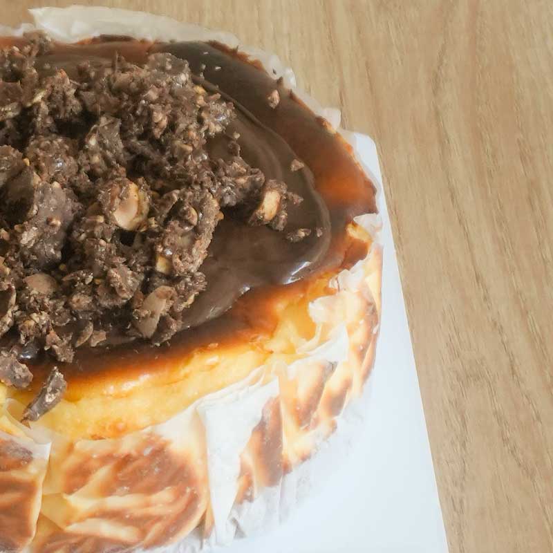 tarta de queso con nutella para envio a domocilio